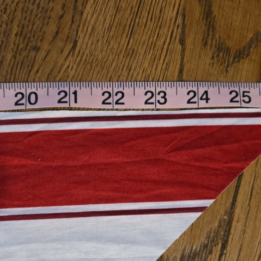 Red and White Striped Dog Bandanas Set Of 3. 2med 1lg - Picture 3 of 5